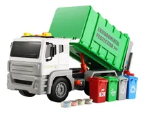Comprar Juguete De Camión De Basura Con 4 Botes De Basura Con