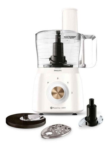 Procesadora Philips Blanca Powerchop 600w Hr7615/00