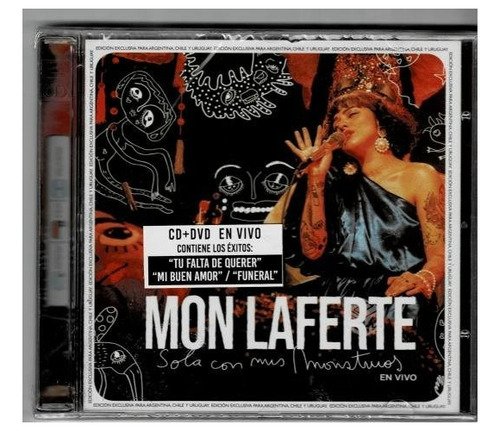 Cd+dvd Mon Laferte - Sola Con Mis Monstruos Nuevo Obivinilos