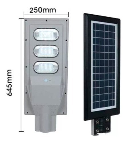 8 Pz Lampara Led Solar 90w Con Control Remoto Y Accesorios