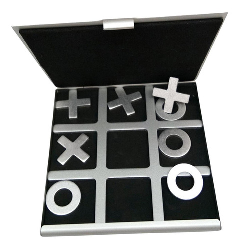 Juego Noughts & Crosses, Metal X's O's And Board, Tic Tac