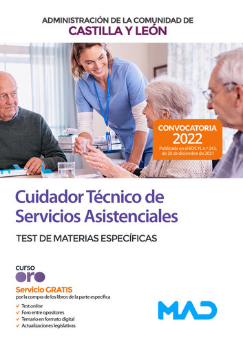 Cuidador Tecnico Servicio Asistencial Test Materias Especif