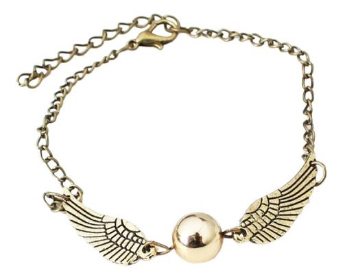 Harry Potter Snitch Dorada Golden Quidditch Pulsera Alas Pl