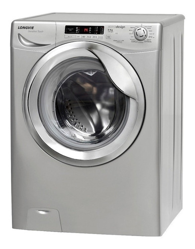 Lavarropas automático Longvie Eurodesign L18012 plata 8kg 220 V