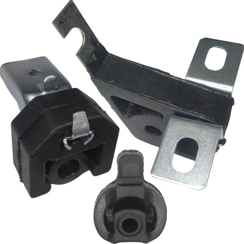Kit 3 Coxim Escapamento Silencioso Clio Megane Scenic Symbol
