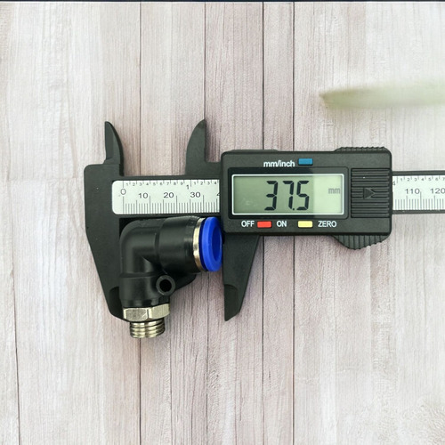 10x Conexão Pneumática Cotovelo Tubo 12mm Rosca 1/4 Bsp