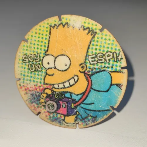 comprar Tazos Armables The Simpsons Bart Var. Sin Ranura No Volador