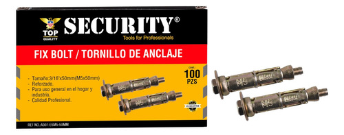 Security Ramplug Expansivo  3/16pulgadas 100pzas