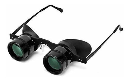 Binoculares Tipo Gafas Ampliacion 3 X Con Lente 34 Mm Negro