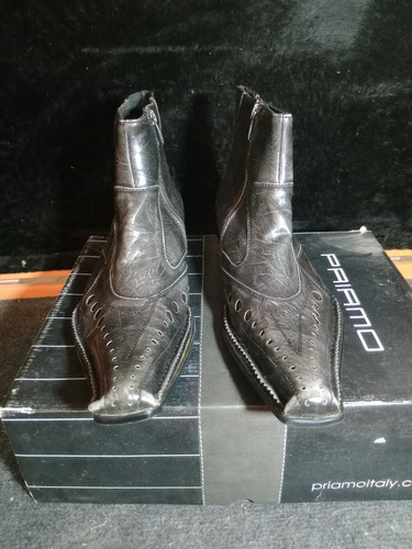 Zapatos Priamo Estilo Italiano Gris Oscuro 42