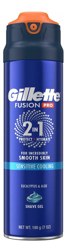 Gel De Barbear Gillette Fusion 2 In 1 Pro Sensitive Cooling