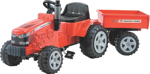 Carrinho A Pedal Trator C/ Caçamba Massey Ferguson Biemme