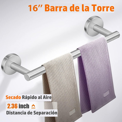 Toalleros Bano Juego De Bano 304 Inoxidable Color Plata