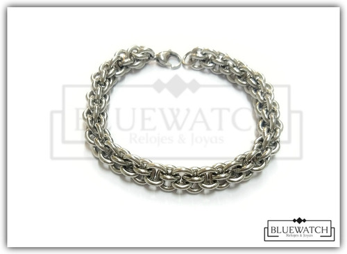 Pulsera Acero Quirurgico Tipo Cadena Entrelazada
