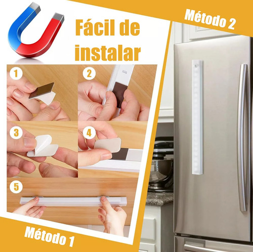 Heaimo 4pzs Lámparas Con Sensor De Movimiento Recargable Noche Led