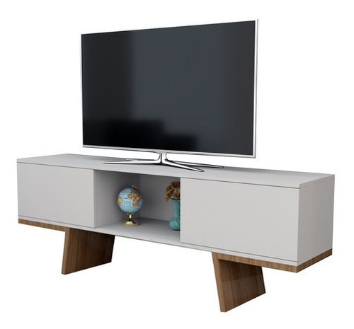 Rack Modular 2 Puertas Para Tv Living Blanco - Mundo Trabajo