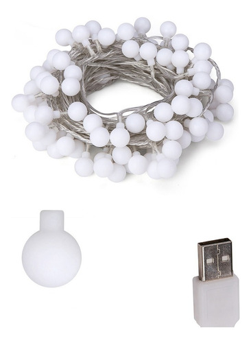 Imagen 10 de 10 de Luces Led De 40 Focos De 6 M Decorativas Para Navidad