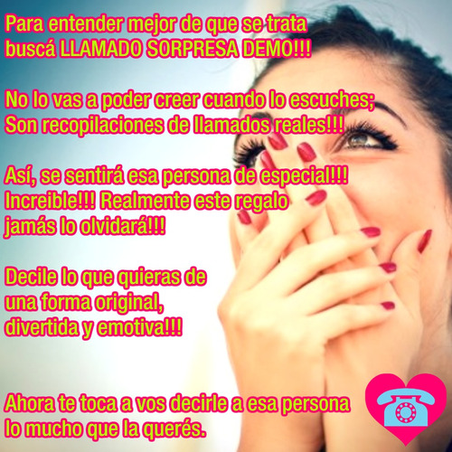 Llamado Sorpresa Musical Regalo Original Unico Novia