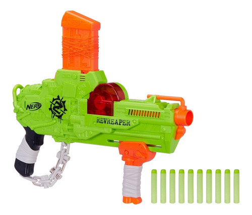 Pistola Nerf Hasbro E0311 Zombie Strike Revreaper 10 Dardos