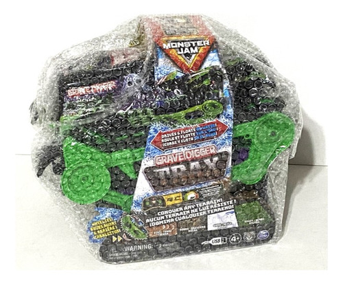 Vehículo Monster Jam Grave Digger Trax Todo Terreno Rc