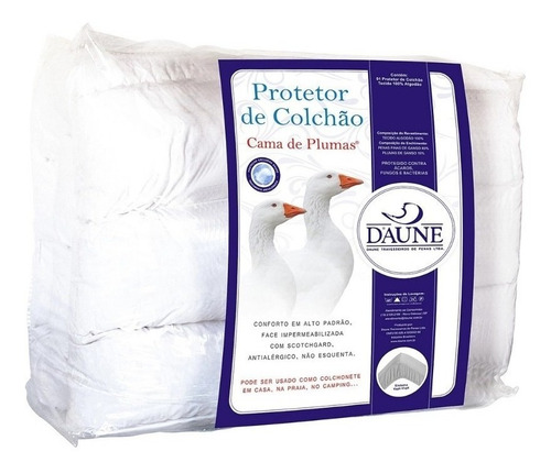 Pillow Top 15% Plumas 85% Penas De Ganso 160x200cm Daune