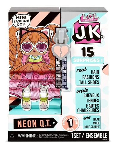 Muñeca L.o.l. Surprise Lol Jk Neon Q.t. 15 Sorpresas Doll