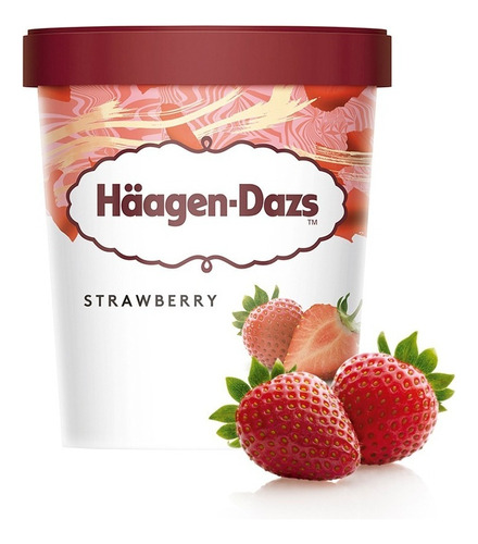 Helado Haagen Dazs Strawberry 473 Ml.