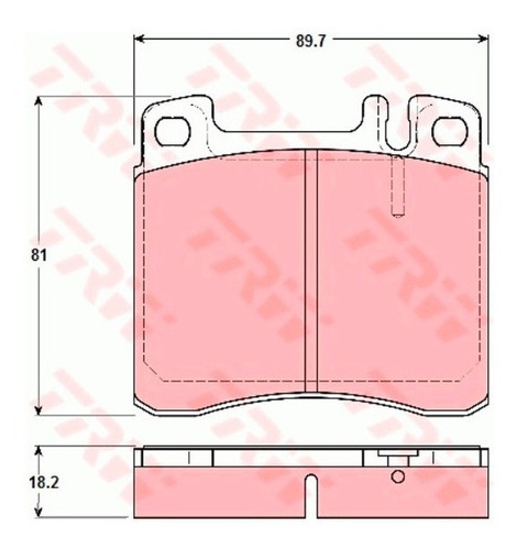 Pastilhas De Freio Tras. Mercedes 300 Se 1991-1999 W140