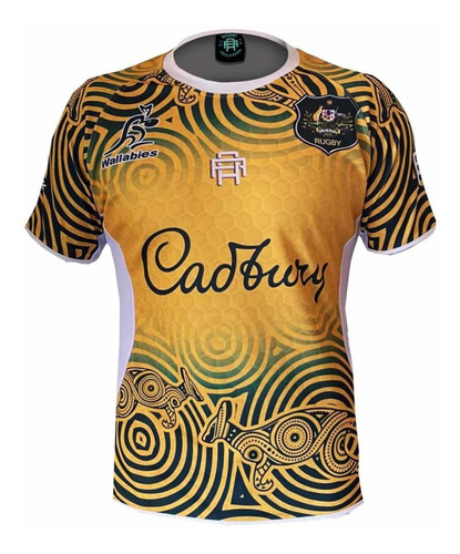 Camiseta De Rugby Wallabies Australia Indigenous  + Envio 