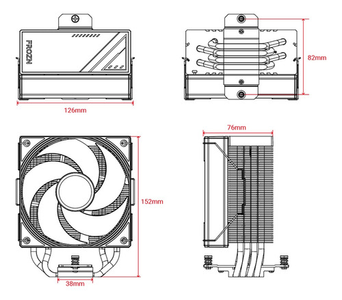Cpu Cooler Id-cooling Frozn A410 Se Para Pc De Escritorio No