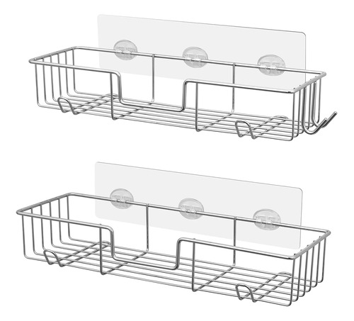 Estante De Ducha Ganchos, Estante De Ducha Adhesivo Sin...