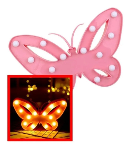 2 Lámparas Led Diseño Mariposa Para Decoración Sala Cuarto