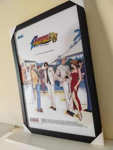 Quadro The King Of Fighters 97 Pôster Arcade - 33 X 45 Cm