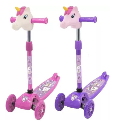 Monopatin Infantil Unicornio Plegable 5 Alturas Babymovil