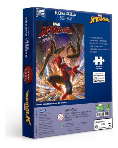 Spider Man - Quebra-cabeça 500p Toyster