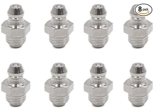 Uxcell 8pcs M8 X 1 Tema Rectas Del Acero Inoxidable Boquilla