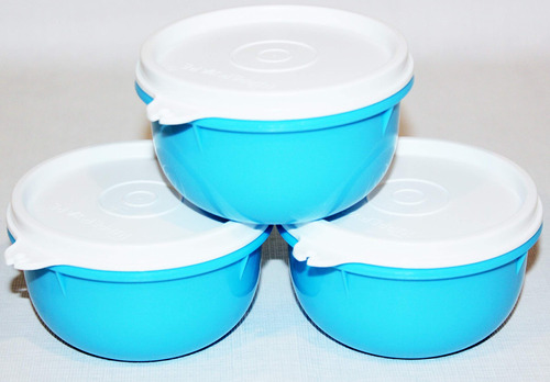 Ideal Little Bowls  Juego Junta 3 Color Azul Blanco