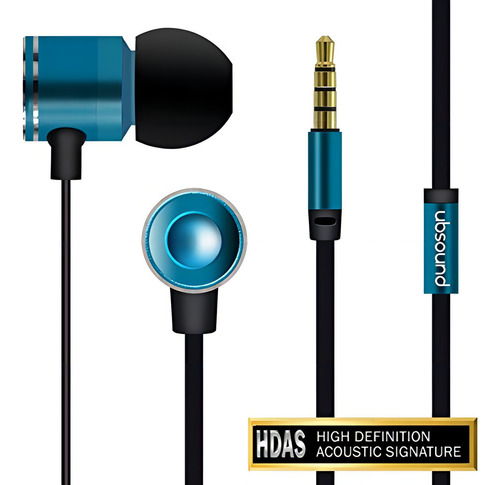 Ubsound Fighter Pro - Fones de ouvido intra-auriculares de alumínio Hd Prem