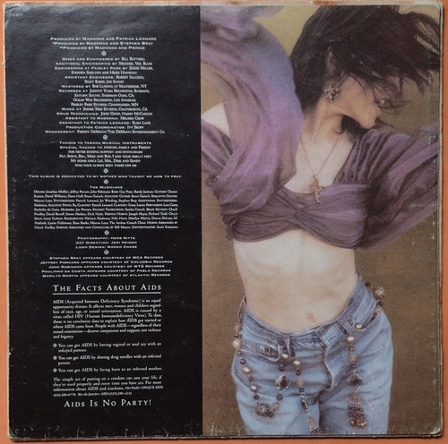 Lp Madonna Like A Prayer 1989 Com Encarte Vg Vinil (Usado)