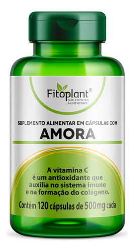 Amora 500mg Fitoplant - 120 Capsulas Sabor Without Flavor