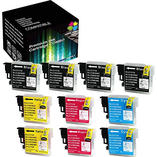 (paquete De 10)  S De Tinta Compatibles Lc61 Lc65 Lc61 ...