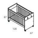 Imagen 6 de 10 de Combo Cuarto Bebe Cuna Colecho Ruedas+ Cómoda Cajonera Luna