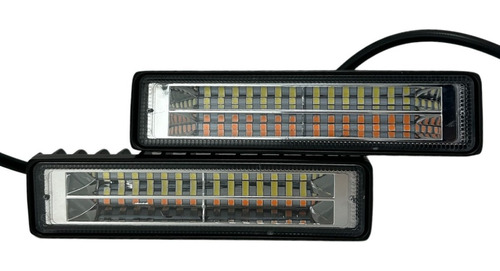 Par Faro Barra 28 Leds Estrobo Auxiliar Automotriz Bicolor