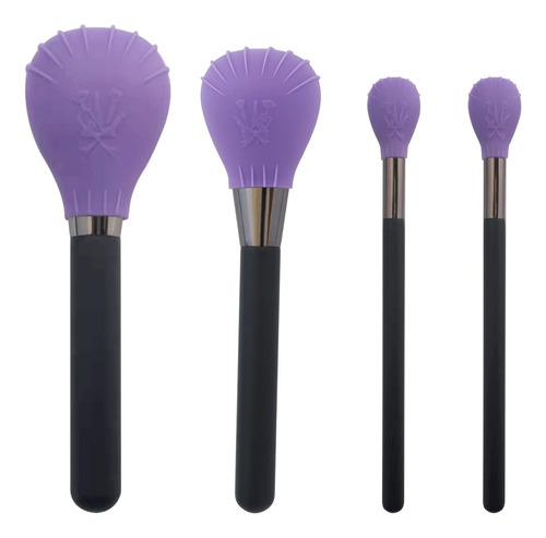 Lormay 4 Fundas De Silicona Para Brochas De Maquillaje, Burb