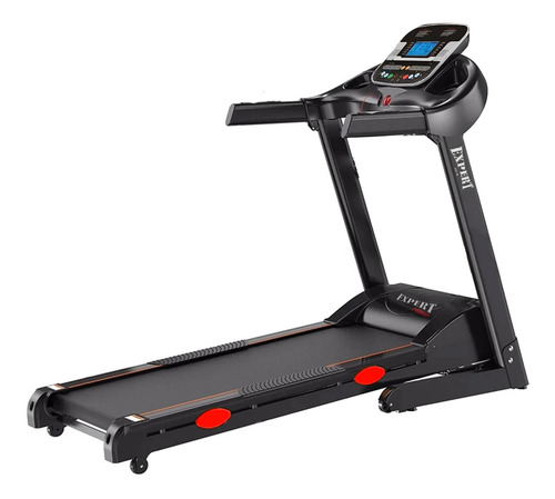 Imagen 2 de 7 de Caminadora eléctrica Expert Fitness 3hp con pulsómetro 220V negra