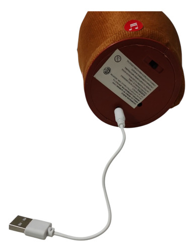 Cactus Bailarín Repite Tu Voz, Luces Y Música Carga Usb Gorro Rosa