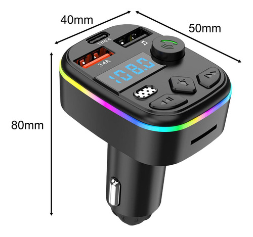 Adaptador Genérico Para Carro, Reprodutor De Mp3 Estilo A
