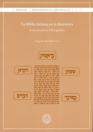 Libro Biblia Hebrea En La Literatura. Guía Temática Y Bibli