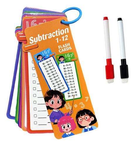 Kids Mathematics Flashcard 15 Tarjeta Compacto Sustracción