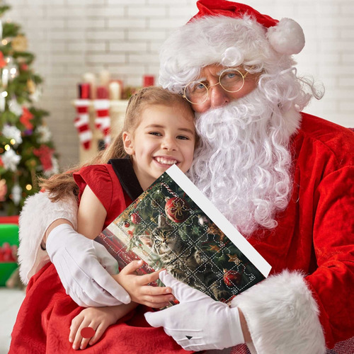Decoración Navideña En Cajas De Calendario Para 24 Días, 24